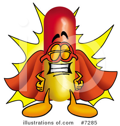 Royalty-Free (RF) Capsule Clipart Illustration by Mascot Junction - Stock Sample #7285