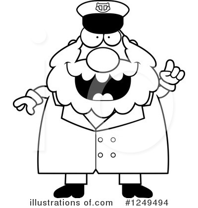 Royalty-Free (RF) Captain Clipart Illustration by Cory Thoman - Stock Sample #1249494