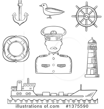 Sailor Clipart #1375590 by Vector Tradition SM