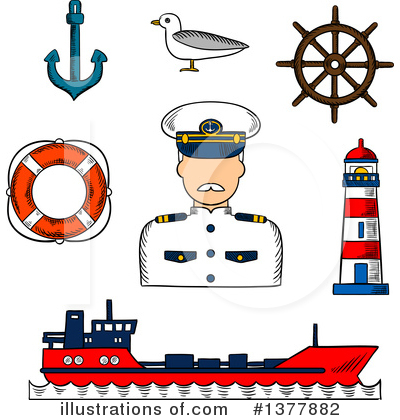 Sailor Clipart #1377882 by Vector Tradition SM