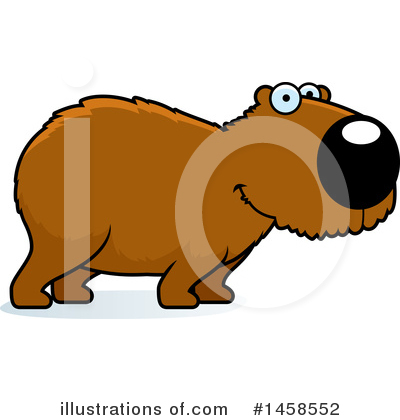Capybara Clipart #1458552 by Cory Thoman