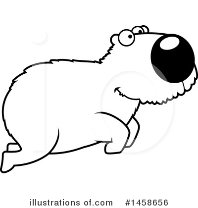 Capybara Clipart #1458656 by Cory Thoman