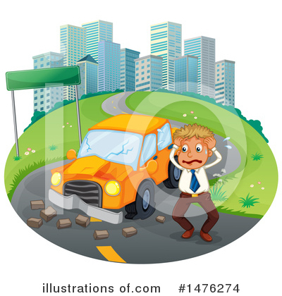 Car Wreck Clipart #1195942 - Illustration by Graphics RF
