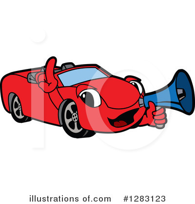 Royalty-Free (RF) Car Character Clipart Illustration by Mascot Junction - Stock Sample #1283123