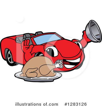 Royalty-Free (RF) Car Character Clipart Illustration by Mascot Junction - Stock Sample #1283126