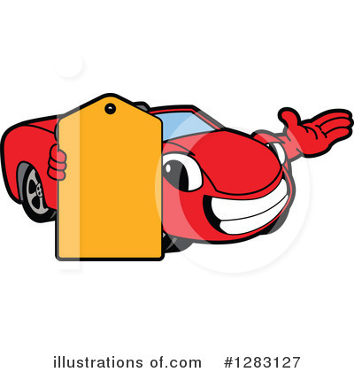 Royalty-Free (RF) Car Character Clipart Illustration by Mascot Junction - Stock Sample #1283127