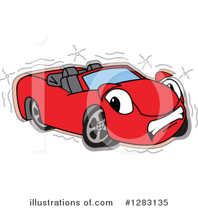 Royalty-Free (RF) Car Character Clipart Illustration by Mascot Junction - Stock Sample #1283135