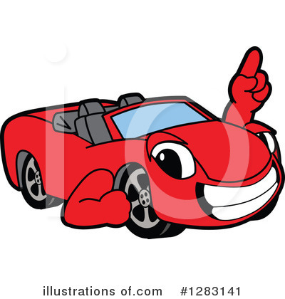 Royalty-Free (RF) Car Character Clipart Illustration by Mascot Junction - Stock Sample #1283141