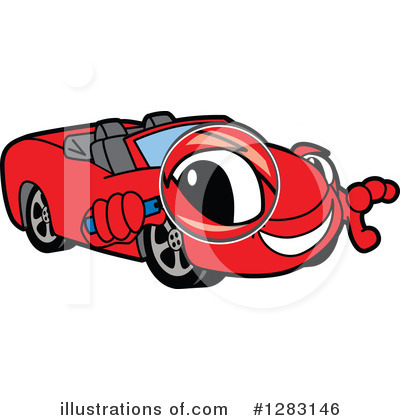 Royalty-Free (RF) Car Character Clipart Illustration by Mascot Junction - Stock Sample #1283146