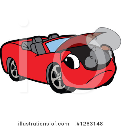 Royalty-Free (RF) Car Character Clipart Illustration by Mascot Junction - Stock Sample #1283148