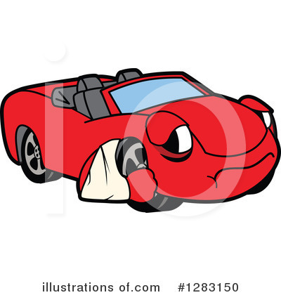 Royalty-Free (RF) Car Character Clipart Illustration by Mascot Junction - Stock Sample #1283150