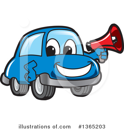 Royalty-Free (RF) Car Character Clipart Illustration by Mascot Junction - Stock Sample #1365203