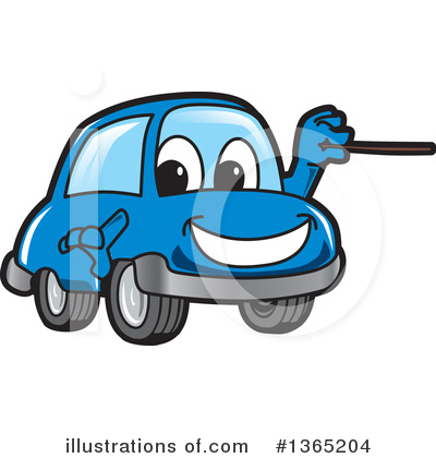 Royalty-Free (RF) Car Character Clipart Illustration by Mascot Junction - Stock Sample #1365204