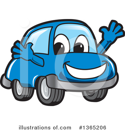 Car Character Clipart #1365206 by Mascot Junction