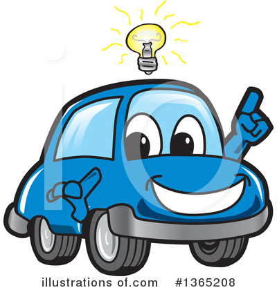 Royalty-Free (RF) Car Character Clipart Illustration by Mascot Junction - Stock Sample #1365208