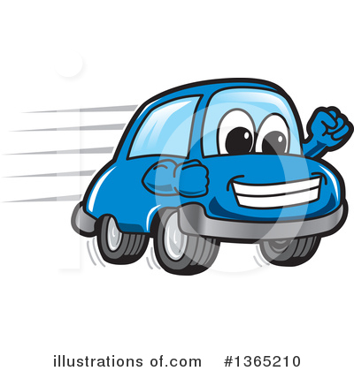 Royalty-Free (RF) Car Character Clipart Illustration by Mascot Junction - Stock Sample #1365210