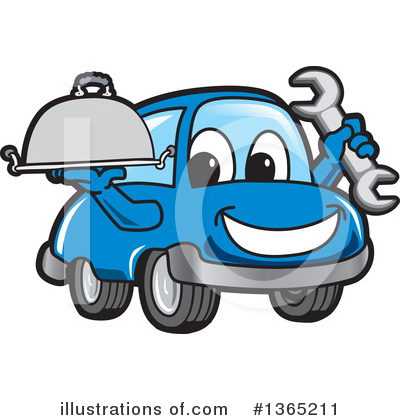 Royalty-Free (RF) Car Character Clipart Illustration by Mascot Junction - Stock Sample #1365211