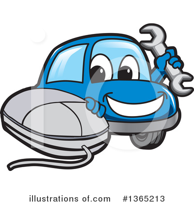 Royalty-Free (RF) Car Character Clipart Illustration by Mascot Junction - Stock Sample #1365213