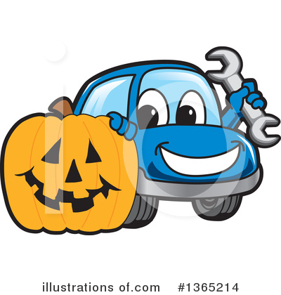 Royalty-Free (RF) Car Character Clipart Illustration by Mascot Junction - Stock Sample #1365214