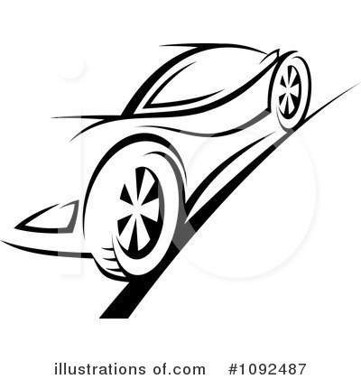 Royalty-Free (RF) Car Clipart Illustration by Vector Tradition SM - Stock Sample #1092487