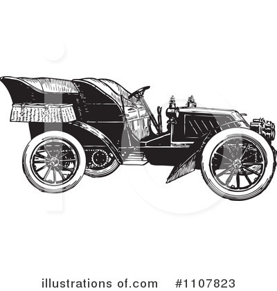 Antique Car Clipart #1107823 by BestVector