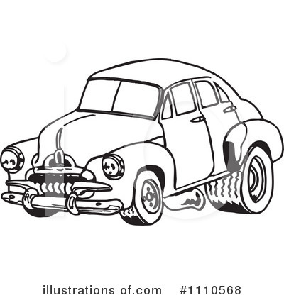 Royalty-Free (RF) Car Clipart Illustration by Dennis Holmes Designs - Stock Sample #1110568