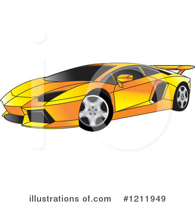 Royalty-Free (RF) Car Clipart Illustration by Lal Perera - Stock Sample #1211949