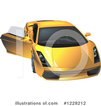 Royalty-Free (RF) Car Clipart Illustration by dero - Stock Sample #1228212