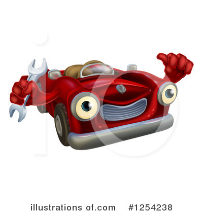 Royalty-Free (RF) Car Clipart Illustration by AtStockIllustration - Stock Sample #1254238