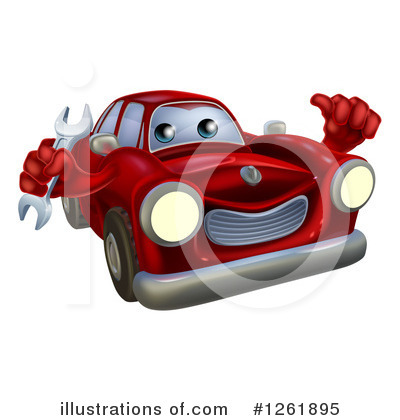 Convertible Clipart #1261895 by AtStockIllustration