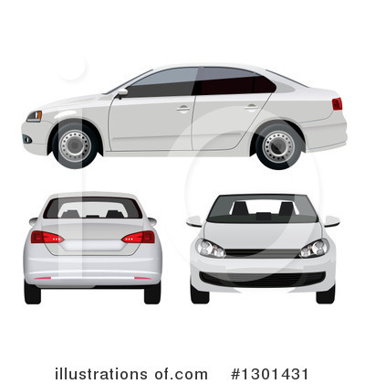 Royalty-Free (RF) Car Clipart Illustration by vectorace - Stock Sample #1301431