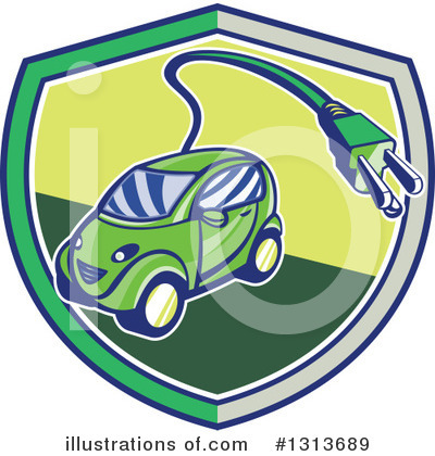 Royalty-Free (RF) Car Clipart Illustration by patrimonio - Stock Sample #1313689