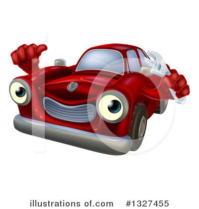 Convertible Clipart #1327455 by AtStockIllustration