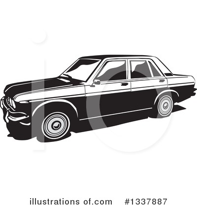 Royalty-Free (RF) Car Clipart Illustration by David Rey - Stock Sample #1337887