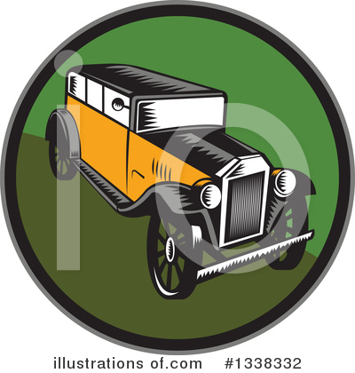 Vintage Car Clipart #1338332 by patrimonio