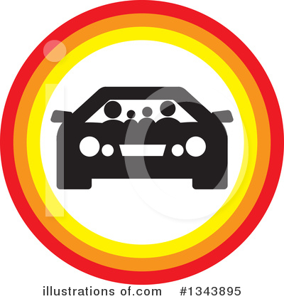Royalty-Free (RF) Car Clipart Illustration by ColorMagic - Stock Sample #1343895