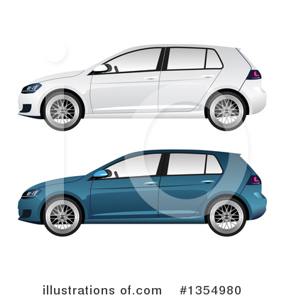 Royalty-Free (RF) Car Clipart Illustration by vectorace - Stock Sample #1354980