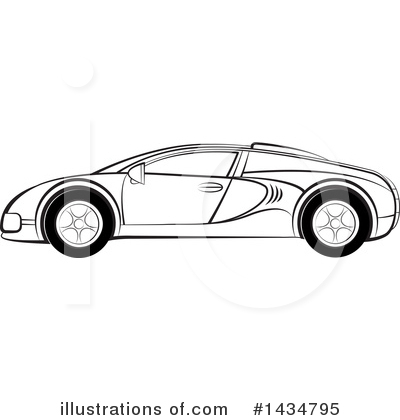 Royalty-Free (RF) Car Clipart Illustration by Lal Perera - Stock Sample #1434795