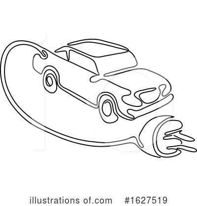 Electric Car Clipart #1627519 by patrimonio