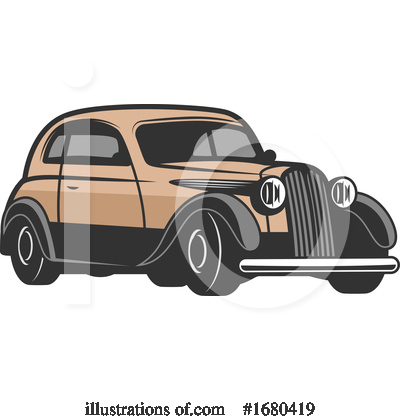 Royalty-Free (RF) Car Clipart Illustration by Vector Tradition SM - Stock Sample #1680419