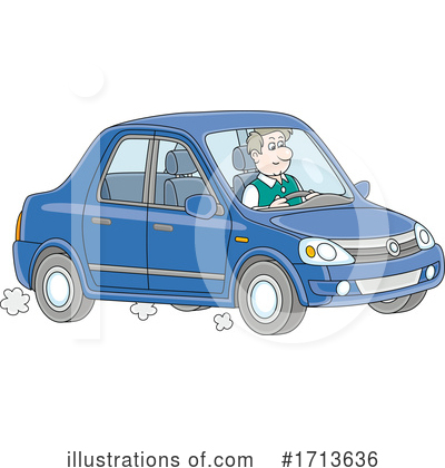 Royalty-Free (RF) Car Clipart Illustration by Alex Bannykh - Stock Sample #1713636