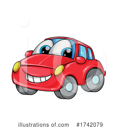 Royalty-Free (RF) Car Clipart Illustration by Domenico Condello - Stock Sample #1742079