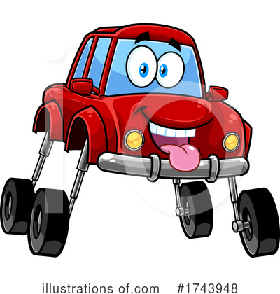 Royalty-Free (RF) Car Clipart Illustration by Hit Toon - Stock Sample #1743948