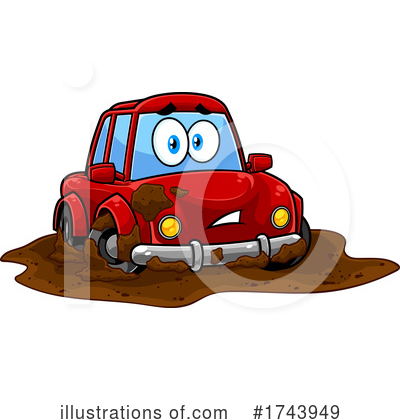 Royalty-Free (RF) Car Clipart Illustration by Hit Toon - Stock Sample #1743949