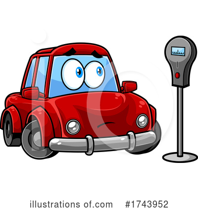 Royalty-Free (RF) Car Clipart Illustration by Hit Toon - Stock Sample #1743952