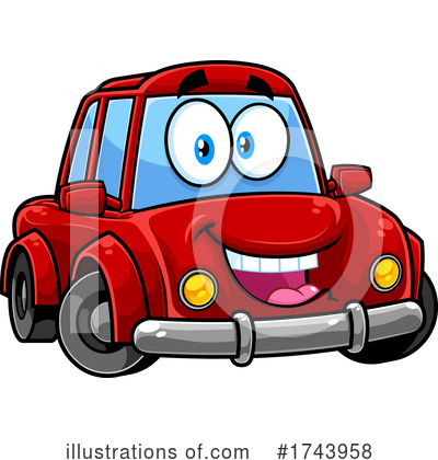 Royalty-Free (RF) Car Clipart Illustration by Hit Toon - Stock Sample #1743958