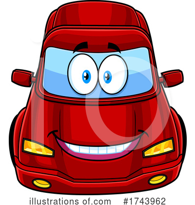 Royalty-Free (RF) Car Clipart Illustration by Hit Toon - Stock Sample #1743962