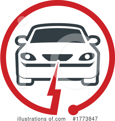 Electric Car Clipart #1773847 by Vector Tradition SM
