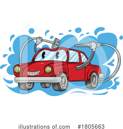 Car Wash Clipart #1805663 by Domenico Condello