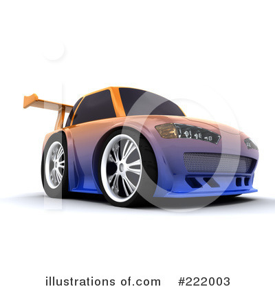 Royalty-Free (RF) Car Clipart Illustration by KJ Pargeter - Stock Sample #222003